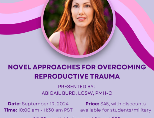 Upcoming Training: Novel Approaches for Overcoming Reproductive Trauma